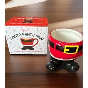Miracle Santa Pants Mug Christmas‎ NEW with box Ceramic 14 Oz Cocktail Kingdom